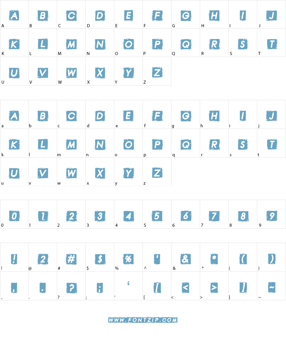 Finished Sympathy Font Character